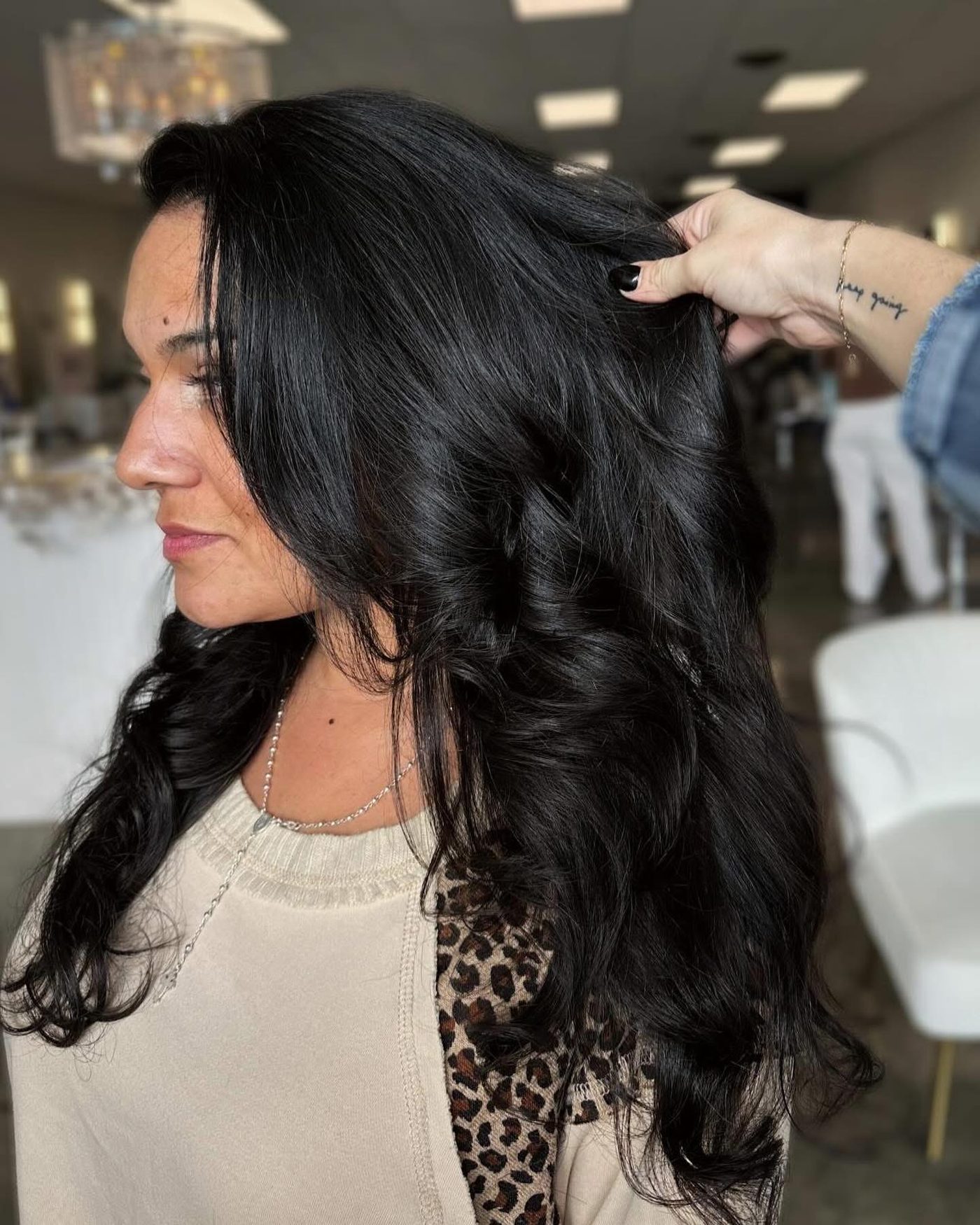 Raven black Hollywood waves