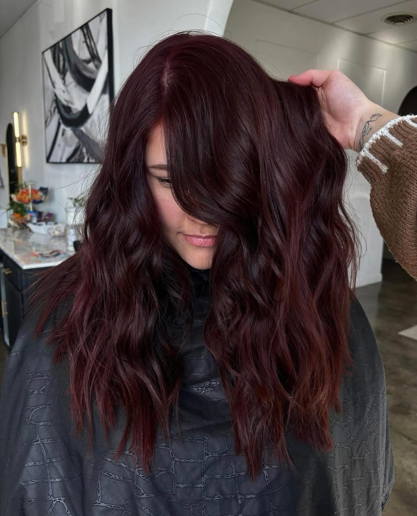 Black cherry red on long waves